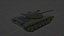 T-64 Tank Low Poly with Skeleton and Suspension