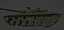 T-64 Tank Low Poly with Skeleton and Suspension