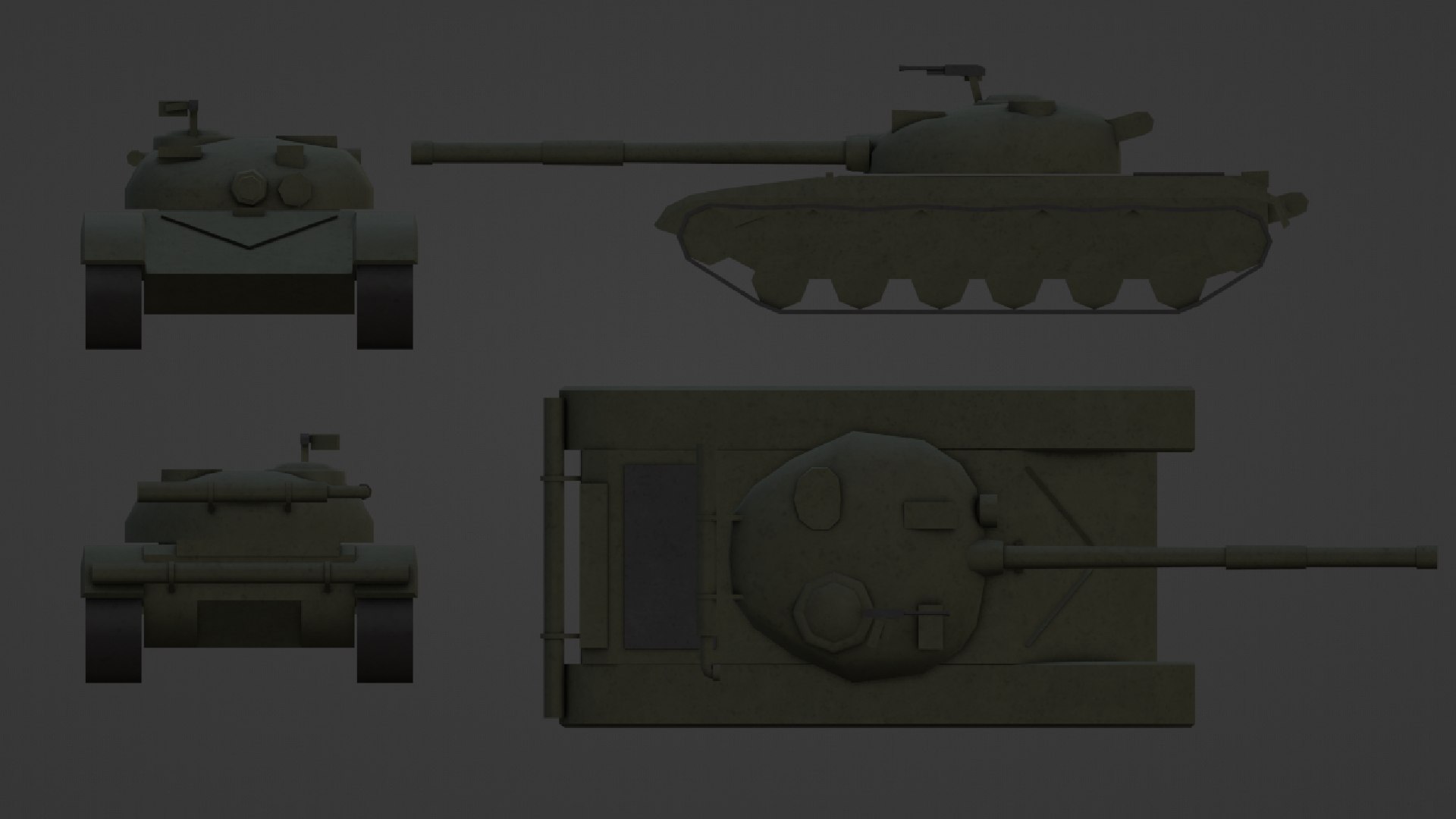 3D model T-64 Tank Low Poly with Skeleton and Suspension https://p.turbosquid.com/ts-thumb/5X/ZRAmGs/zs/1c69b8be55bf455f4ab26182cc8de0ab/png/1669608896/1920x1080/fit_q87/46f90fafc05b4d1736ceddee99c5a28d90fcb710/1c69b8be55bf455f4ab26182cc8de0ab.jpg