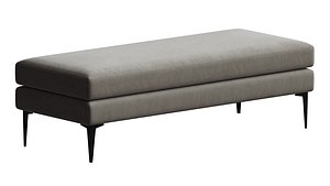 3D model Andes Bench West Elm