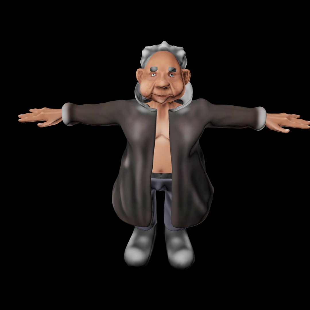 Frank Cartoon 3d Model