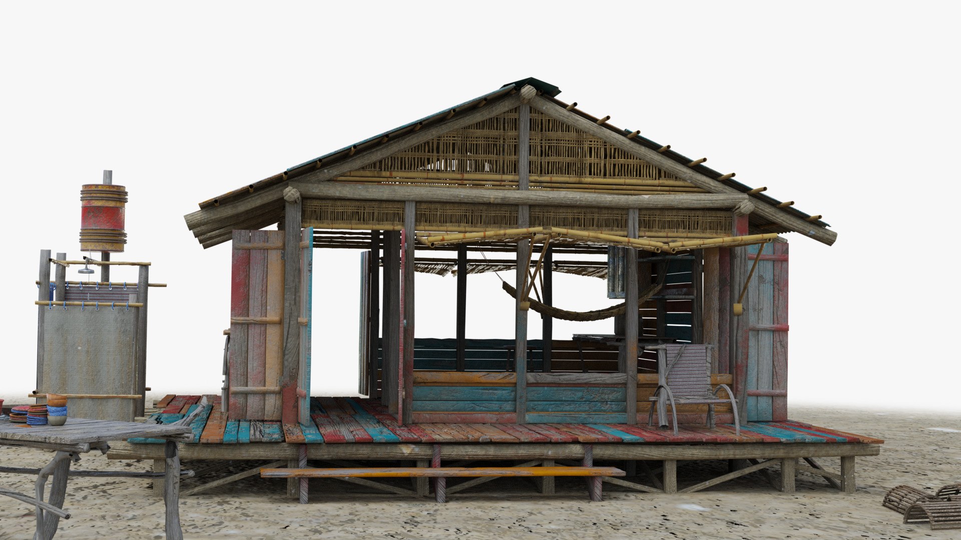 tropical island hut 3D model https://p.turbosquid.com/ts-thumb/5X/fVD1G7/BGKzac2q/islandhut_21/jpg/1588017704/1920x1080/fit_q87/16229a3f53e346d8b31c297b4e7e5c9870e4f8be/islandhut_21.jpg