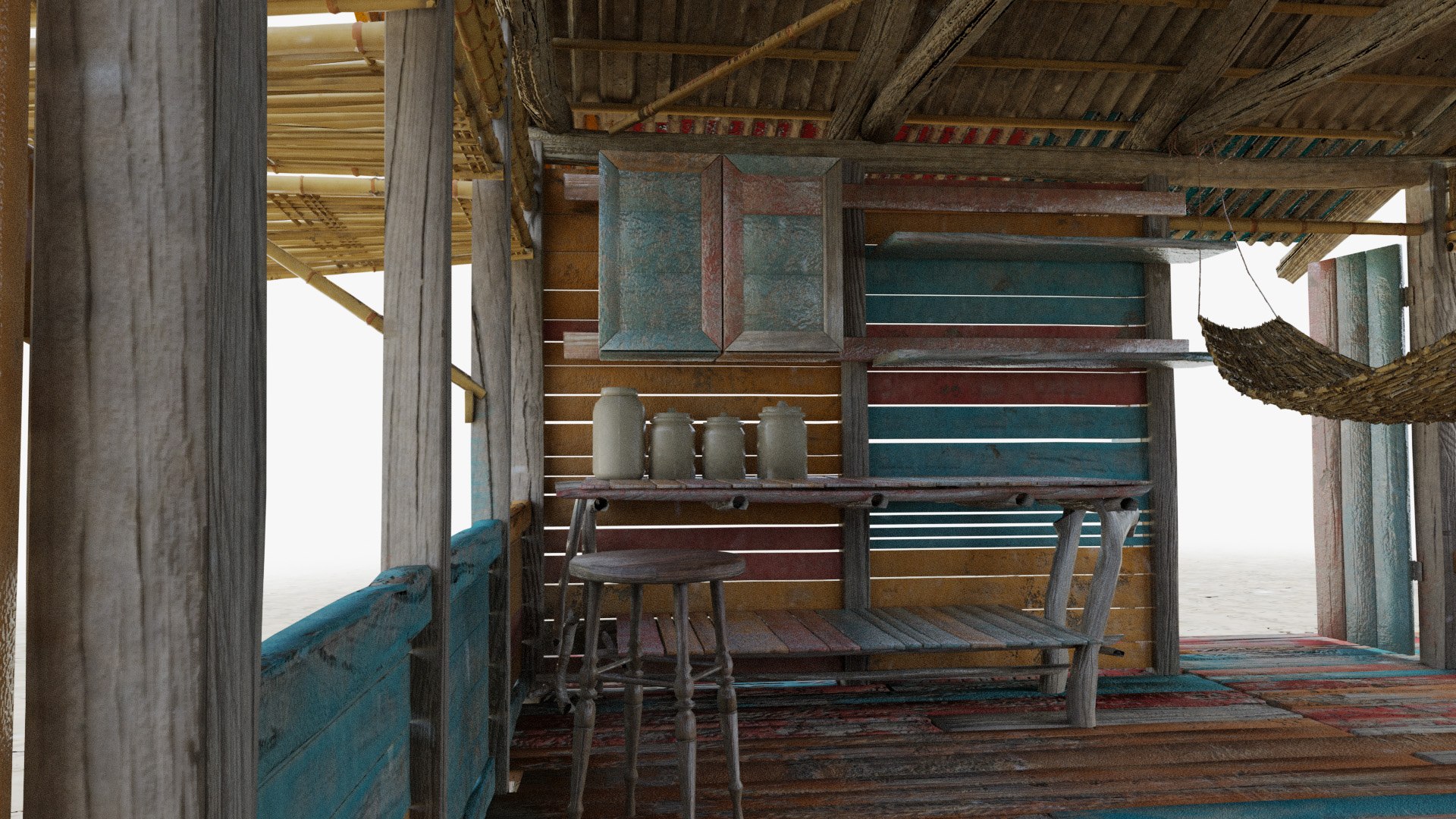 tropical island hut 3D model https://p.turbosquid.com/ts-thumb/5X/fVD1G7/Ydk4eS2F/islandhut_17/jpg/1588017704/1920x1080/fit_q87/ffd1838ecec85783996225123bedb564020ead70/islandhut_17.jpg
