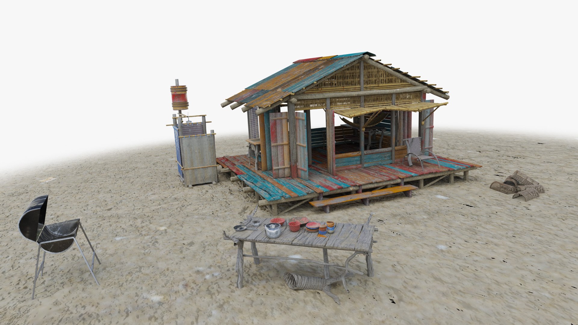 tropical island hut 3D model https://p.turbosquid.com/ts-thumb/5X/fVD1G7/oQaI4yGt/islandhut_19/jpg/1588017704/1920x1080/fit_q87/9acba3d27acf6a63e438afefd5f046634c0024d8/islandhut_19.jpg