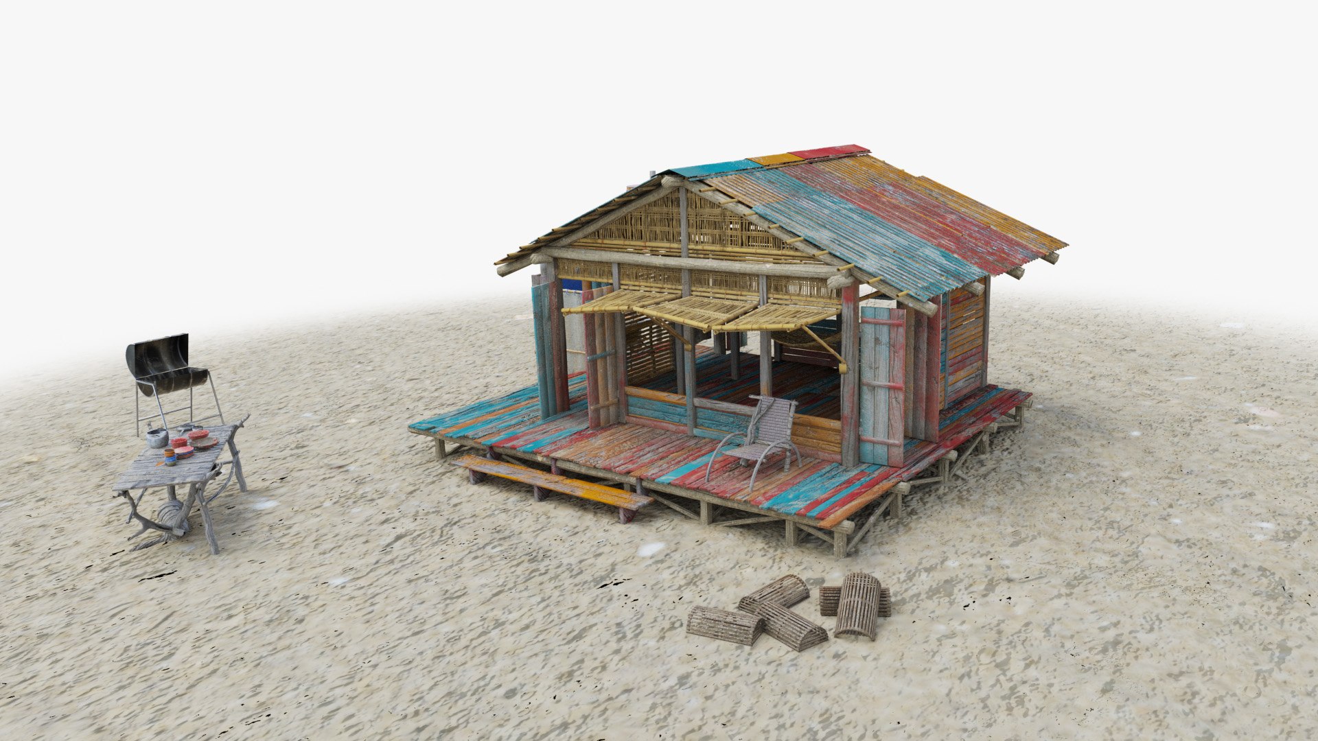 tropical island hut 3D model https://p.turbosquid.com/ts-thumb/5X/fVD1G7/piH22kQR/islandhut_03/jpg/1588017704/1920x1080/fit_q87/029311e28eab551f3c9c9aaa2e1c85d8679db2e4/islandhut_03.jpg