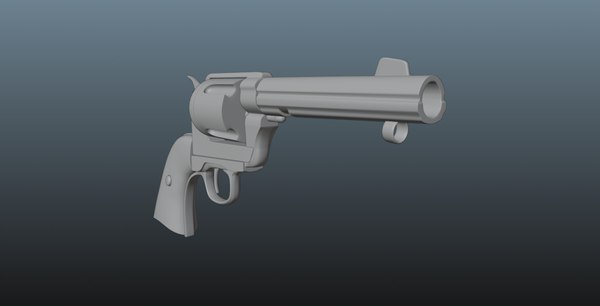 modelo 3d Revólver del siglo XIX - TurboSquid 2273006