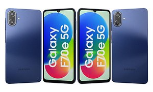 3D model Samsung Galaxy F70e 5G Spotlight Blue