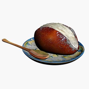 Italian Roman Maritozzo con la Panna