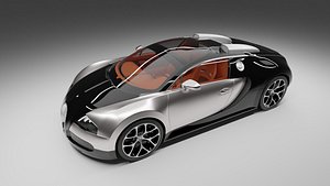 BUGATTI VEYRON GRAND SPORT  BRUSHED METAL model