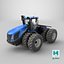 New Holland T9 Wheeled Tractor Dirty Simplified 3D model