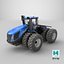 New Holland T9 Wheeled Tractor Dirty Simplified 3D model