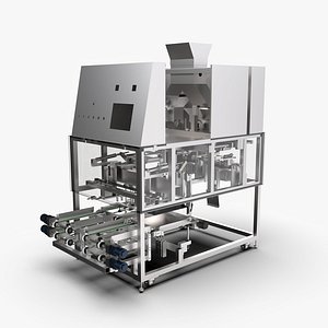 3D Granule Powder Food Packaging Machine model