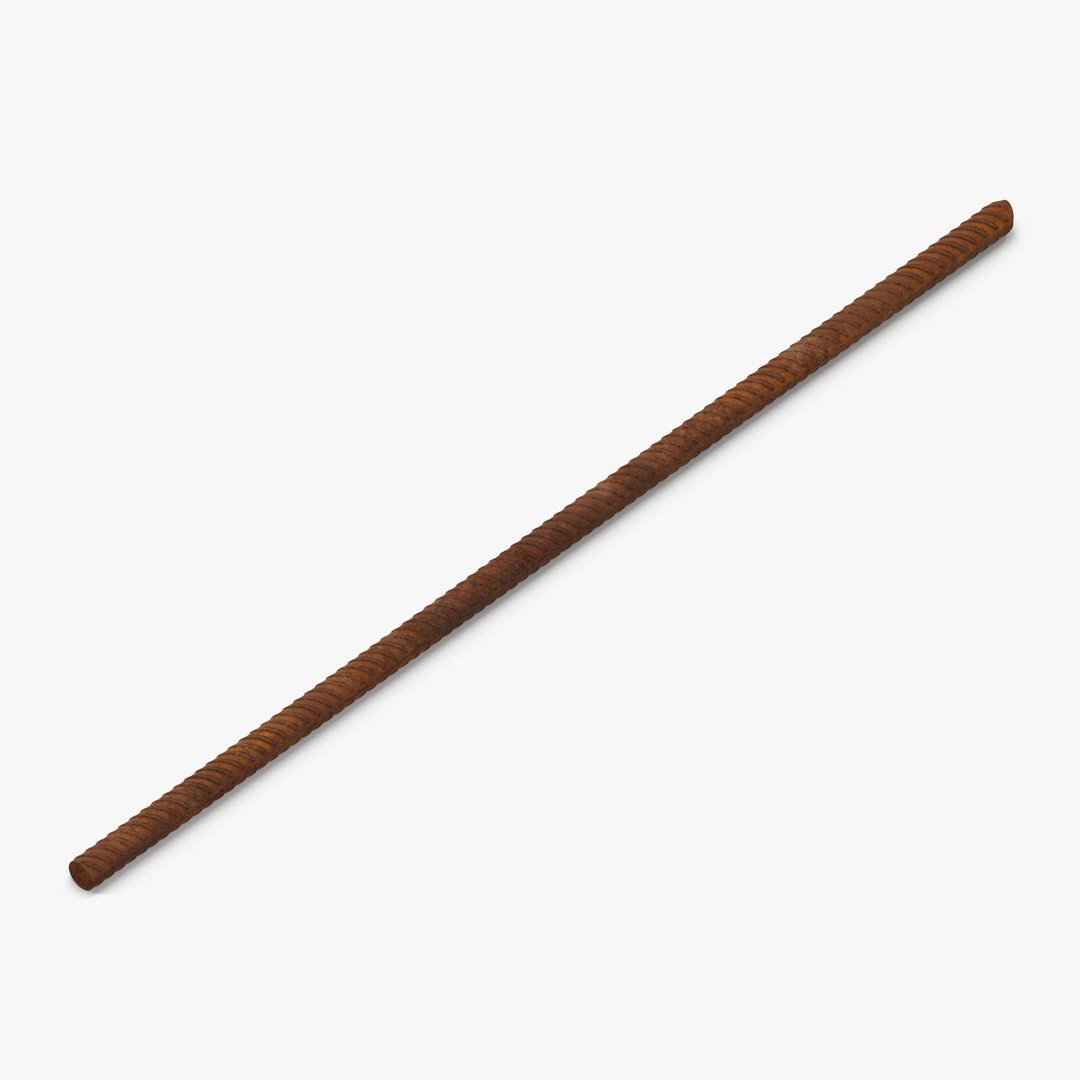 Sreel Rusty Rebar 3 3D model preview