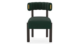 3D Salma Furniture Chloe Upholstered velvet chair