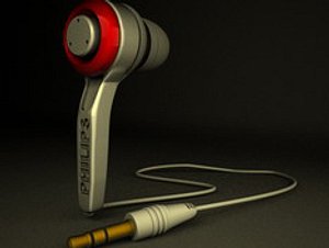 3d model philips headphones