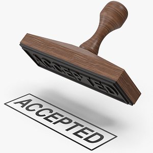 Accepted Wooden Stamp