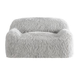 3D model wool armchair kashmir faux