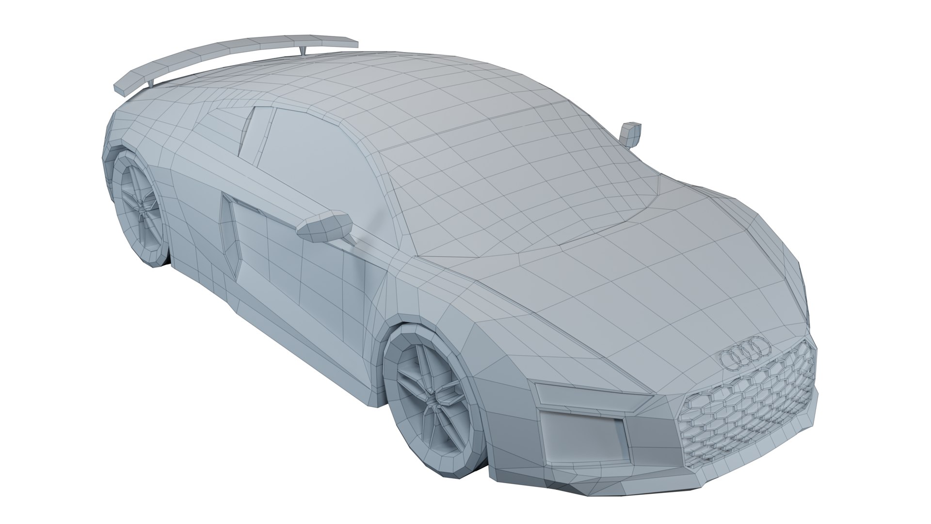3D Audi R8 V10 Plus 2016 - Low Poly Rigged Model - TurboSquid 2327787
