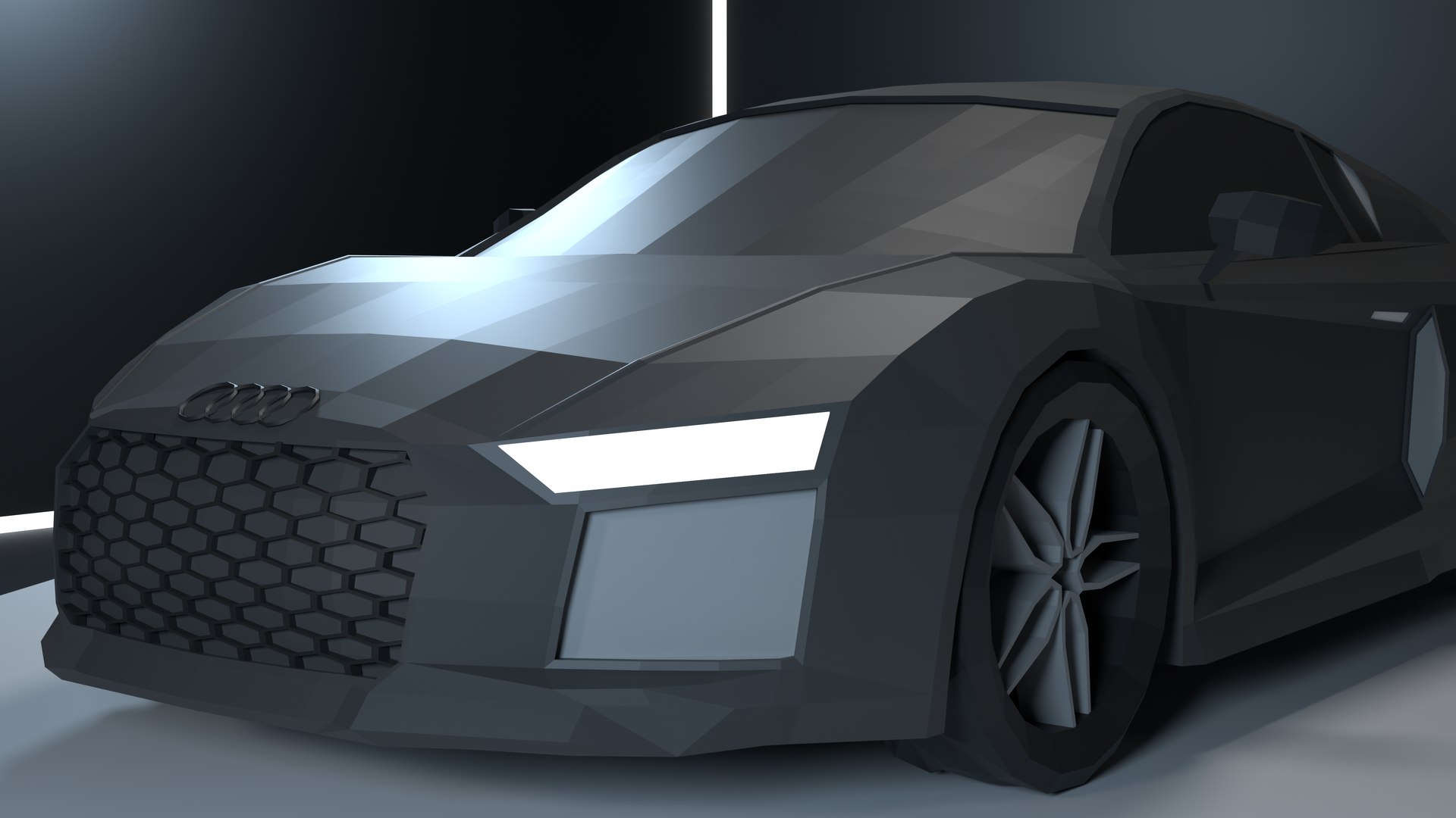 3D Audi R8 V10 Plus 2016 - Low Poly Rigged Model - TurboSquid 2327787