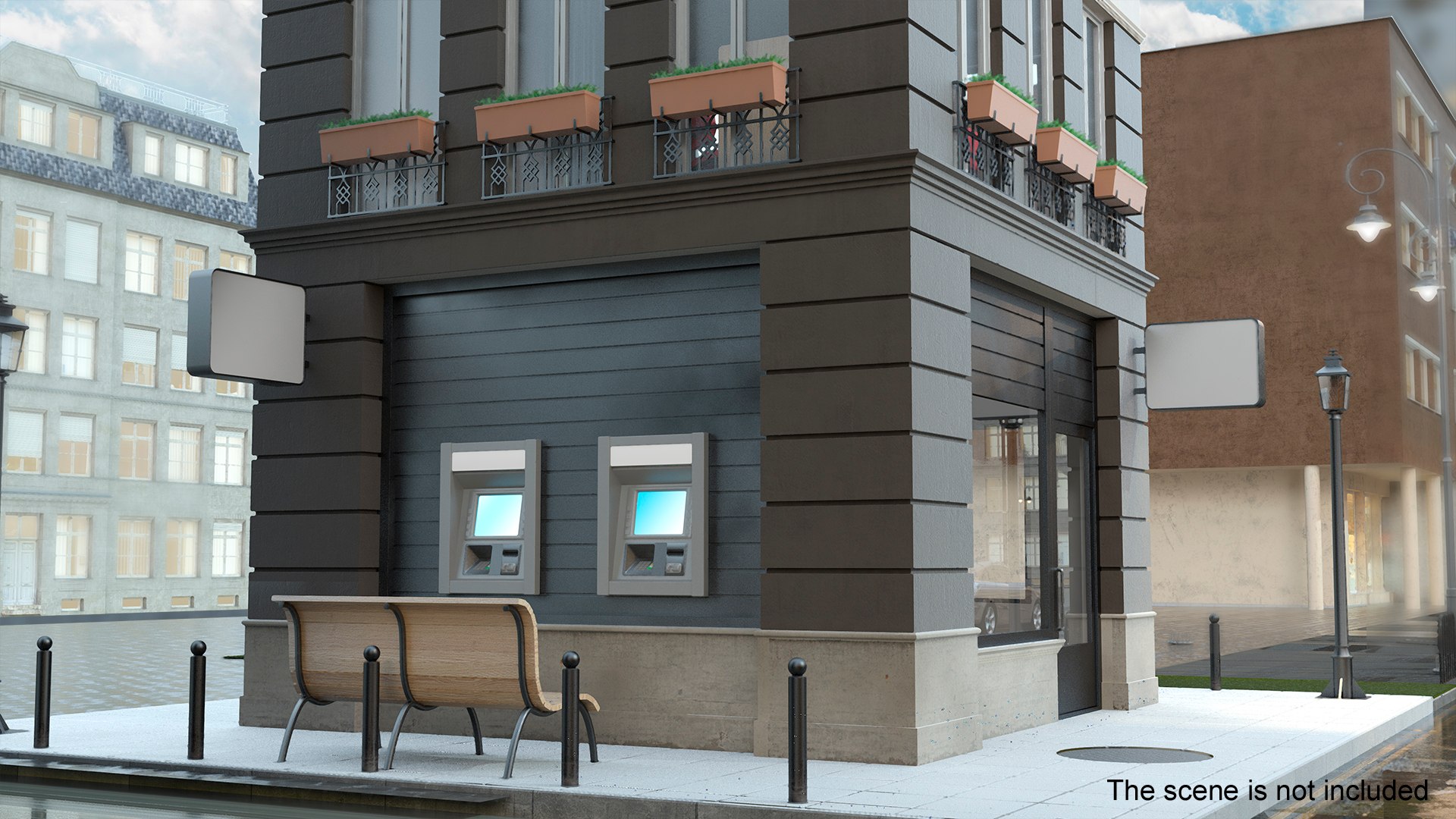 3D Small Office Building Fur - TurboSquid 2152240