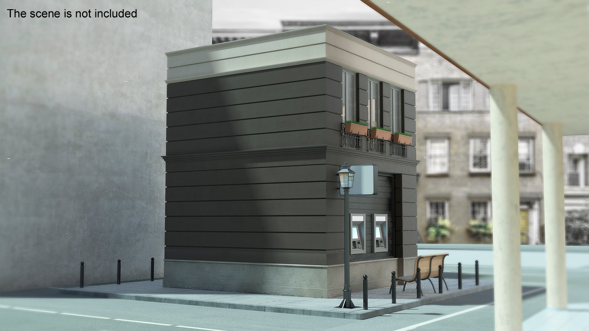 3D Small Office Building Fur - TurboSquid 2152240