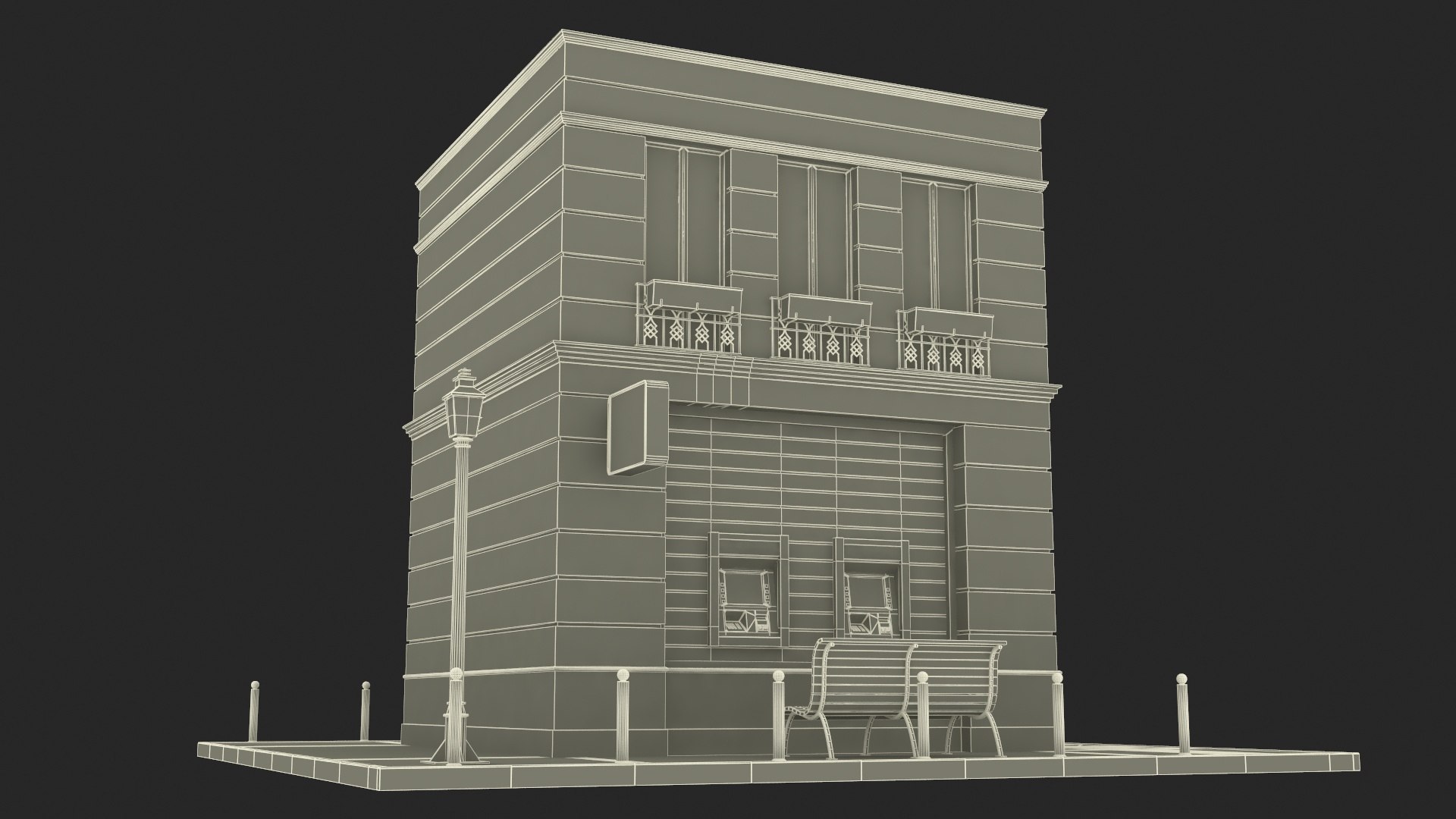 3D Small Office Building Fur - TurboSquid 2152240