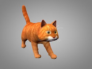 3D cat kitty model