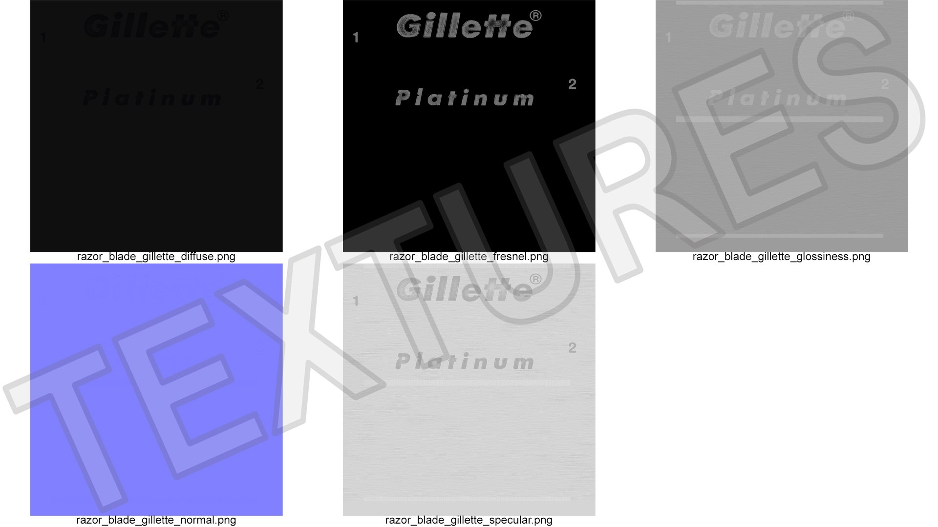 3D Razor Blade Gillette - TurboSquid 1945002