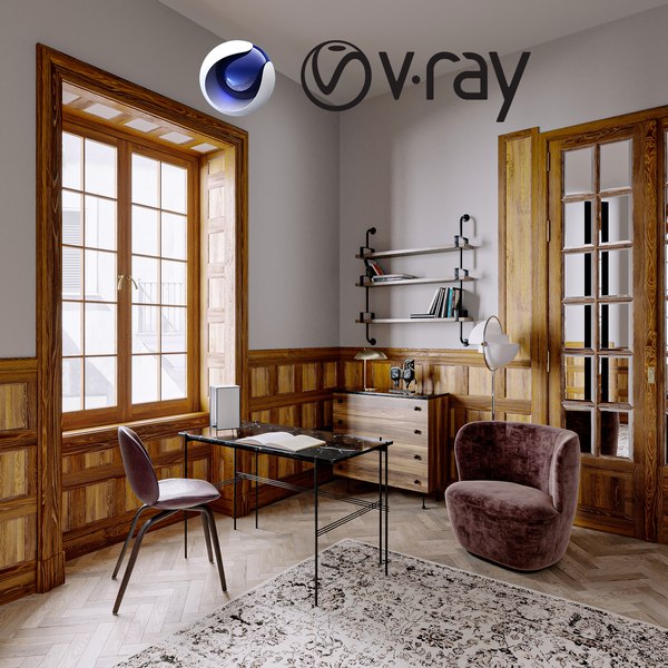 Best Living Scene 11 - C4D - Vray 3D model