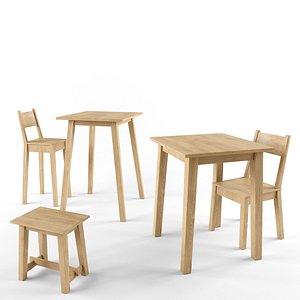 3D ikea chair table