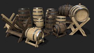 Barrel Pack 3D model