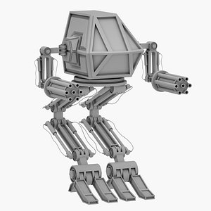 3D robot mech warrior model