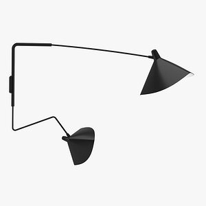 Serge Mouille two-arm wall light
