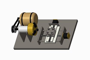 3d model lathe machine
