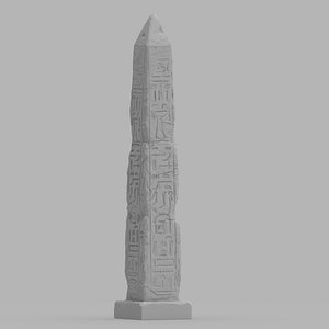 Ancient Egyptian Obelisk Highly Detailed 3D Printable Model 3D print model