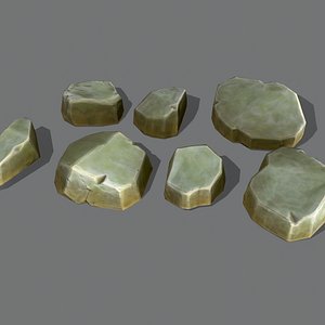 3D model format rock stone