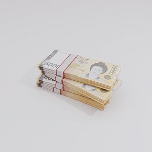 3D model 50000 South Korean won Currency
