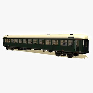 3d model of train vagon