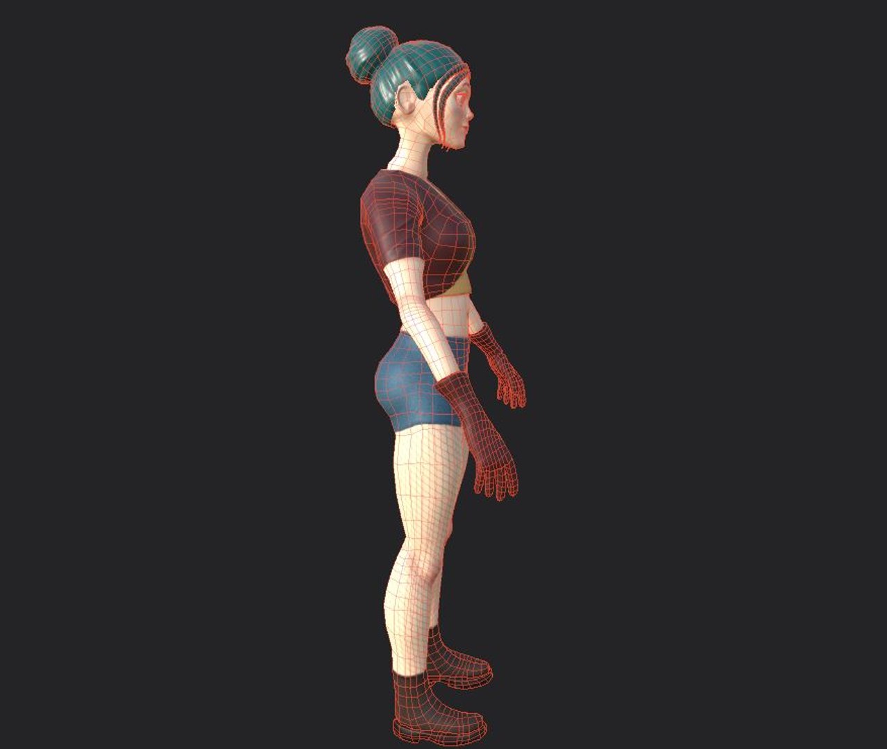 3D Character Stylized Girl Rigged Model - TurboSquid 1638727