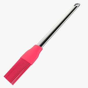 3D Silicone Basting Brush Low High Poly