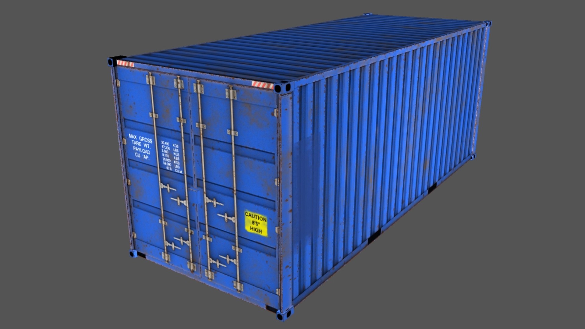 3d shipping container model