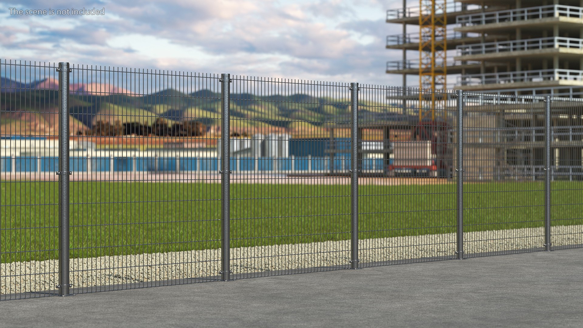 3D Mesh Fence Panel - TurboSquid 1954855