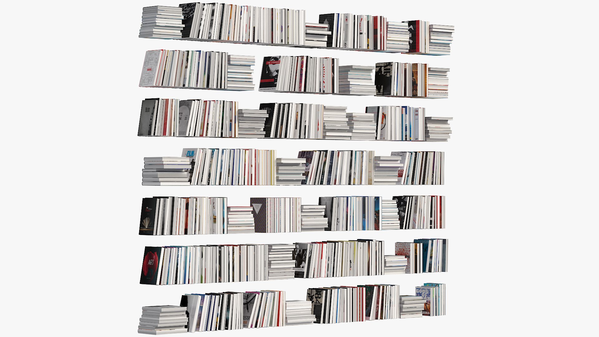 3d Book Set Model