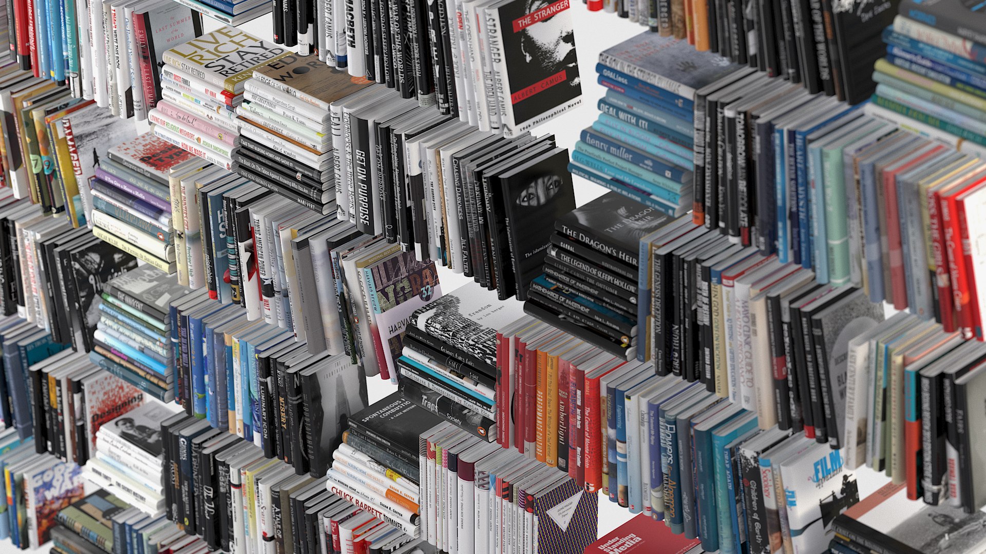 3d Book Set Model