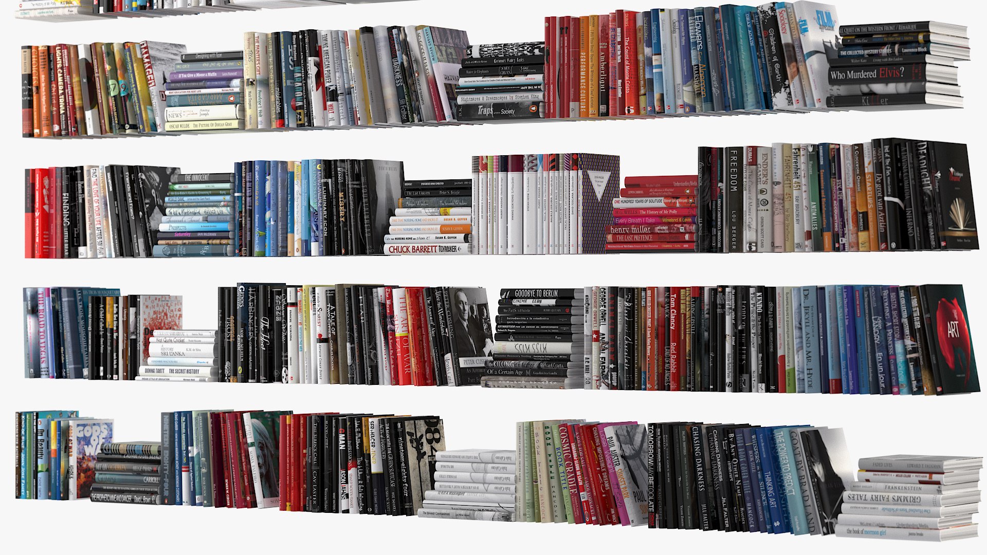 3d Book Set Model