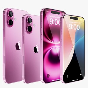 iPhone 16 - 16 Plus Pink 3D