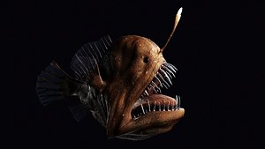 deepsea anglerfish 3D model