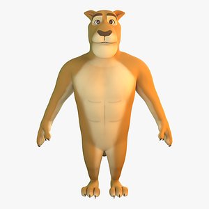 Stylized Lion  NoRig 3D model