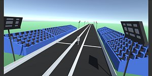 3D model drag strip