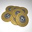 3D Mayan dial coin prehistoric God- Fire